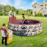 NG-SG059  Outdoor sport commercial games black exciting bullfighting rodeo inflatable bull riding machine inflatable mechanical bull